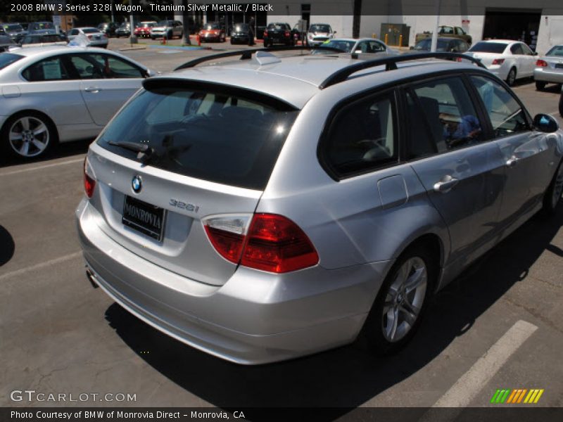 Titanium Silver Metallic / Black 2008 BMW 3 Series 328i Wagon