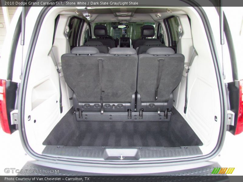 Stone White / Dark Slate Gray/Light Shale 2010 Dodge Grand Caravan SXT
