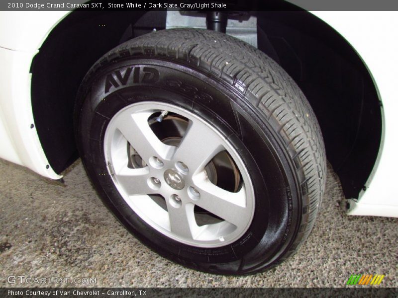 Stone White / Dark Slate Gray/Light Shale 2010 Dodge Grand Caravan SXT