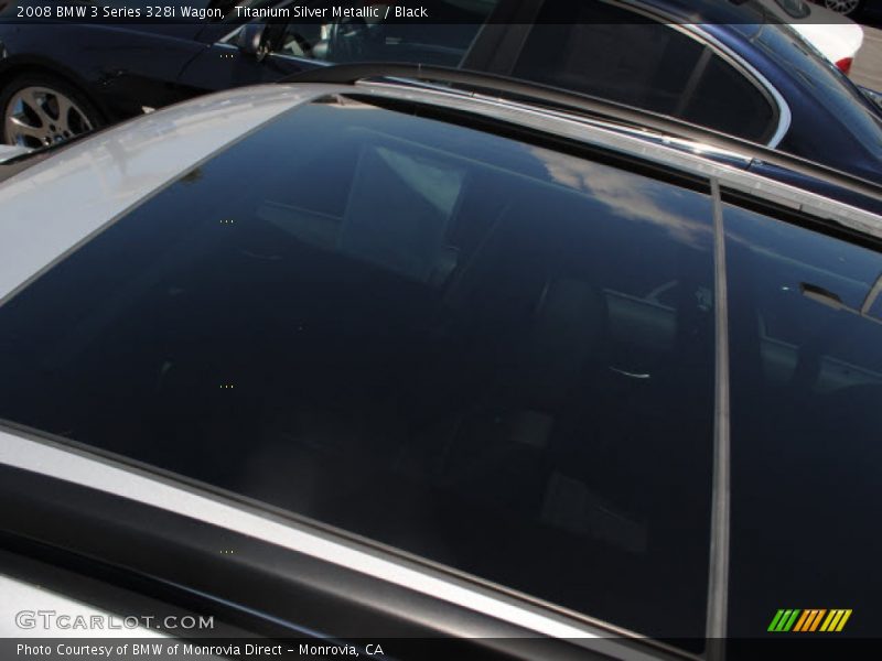 Titanium Silver Metallic / Black 2008 BMW 3 Series 328i Wagon