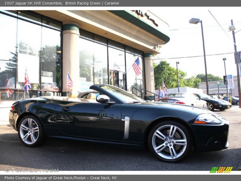 British Racing Green / Caramel 2007 Jaguar XK XKR Convertible