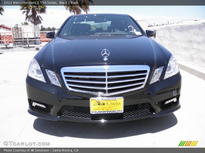 Black / Black 2011 Mercedes-Benz E 550 Sedan