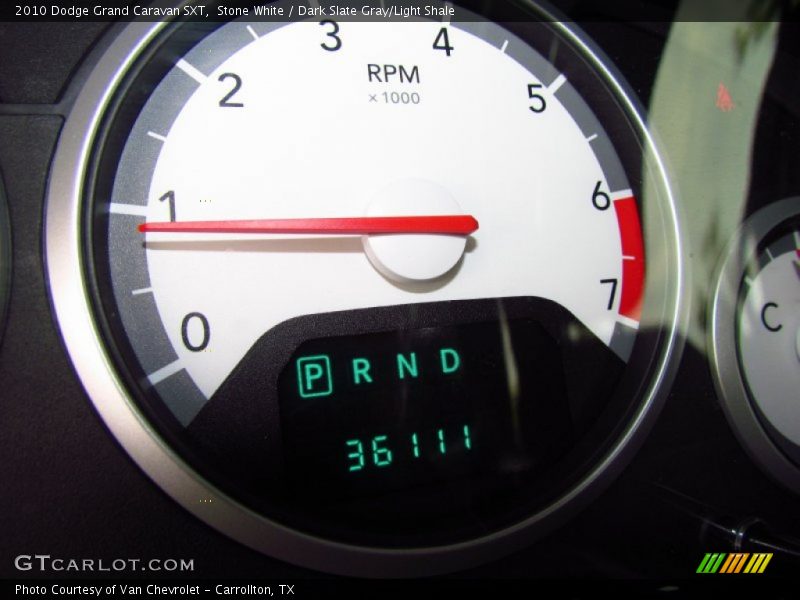 Stone White / Dark Slate Gray/Light Shale 2010 Dodge Grand Caravan SXT