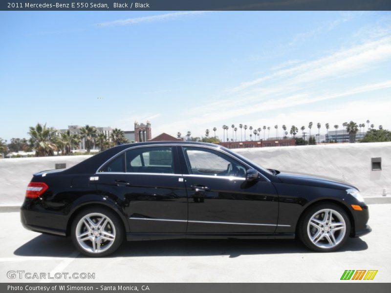 Black / Black 2011 Mercedes-Benz E 550 Sedan