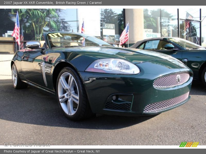 British Racing Green / Caramel 2007 Jaguar XK XKR Convertible