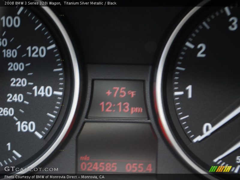 Titanium Silver Metallic / Black 2008 BMW 3 Series 328i Wagon
