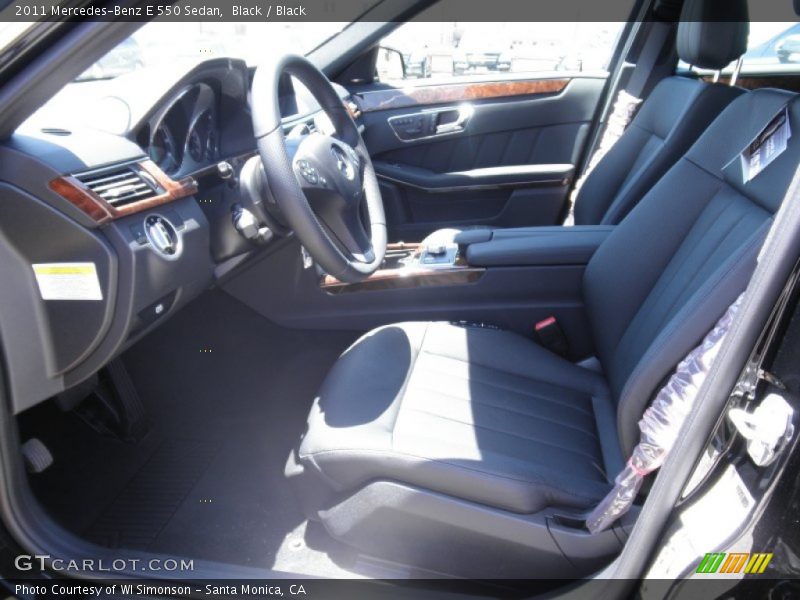 Black / Black 2011 Mercedes-Benz E 550 Sedan