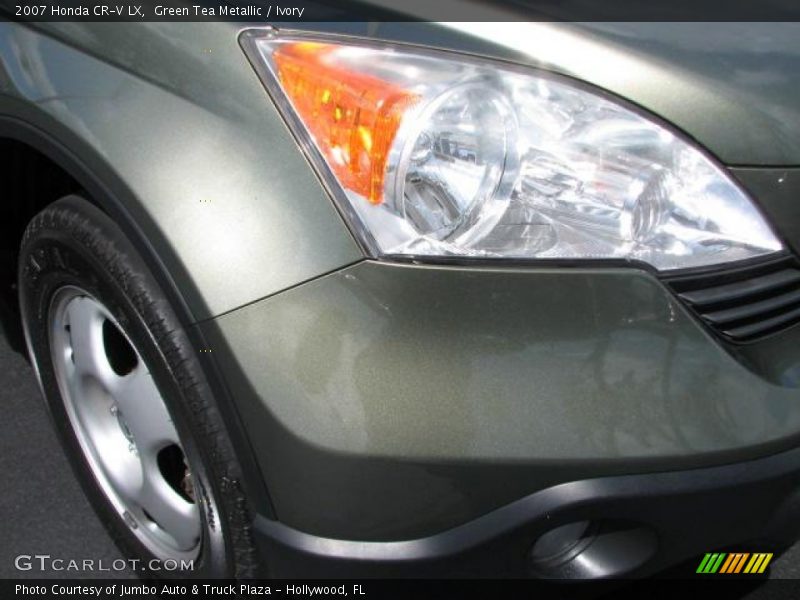 Green Tea Metallic / Ivory 2007 Honda CR-V LX