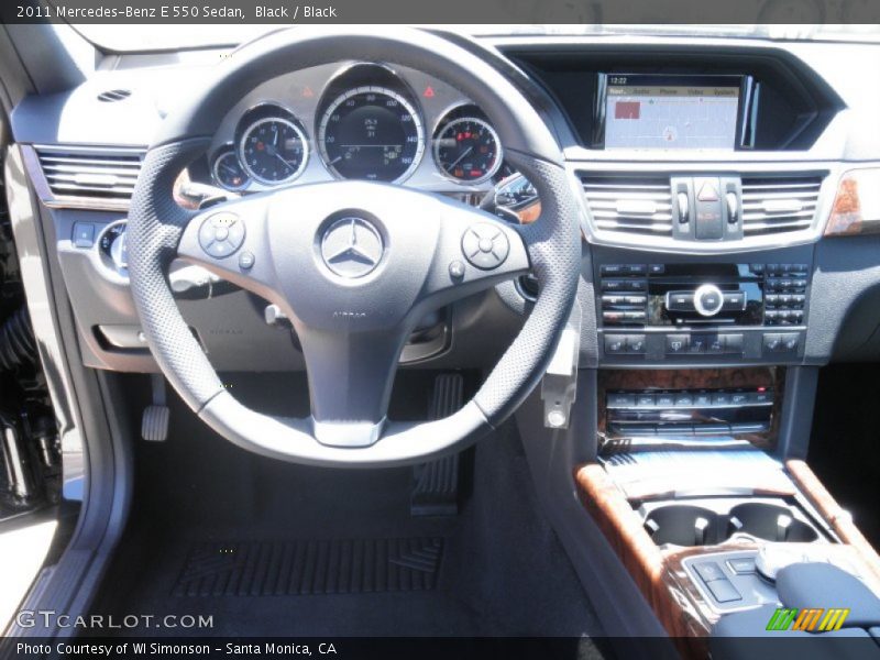 Black / Black 2011 Mercedes-Benz E 550 Sedan