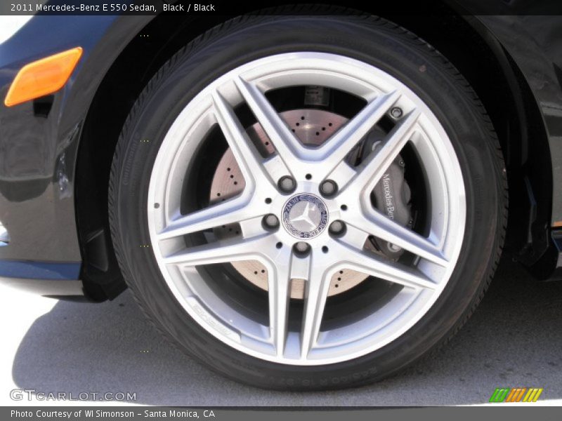 Black / Black 2011 Mercedes-Benz E 550 Sedan