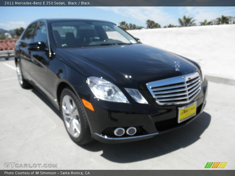 Black / Black 2011 Mercedes-Benz E 350 Sedan