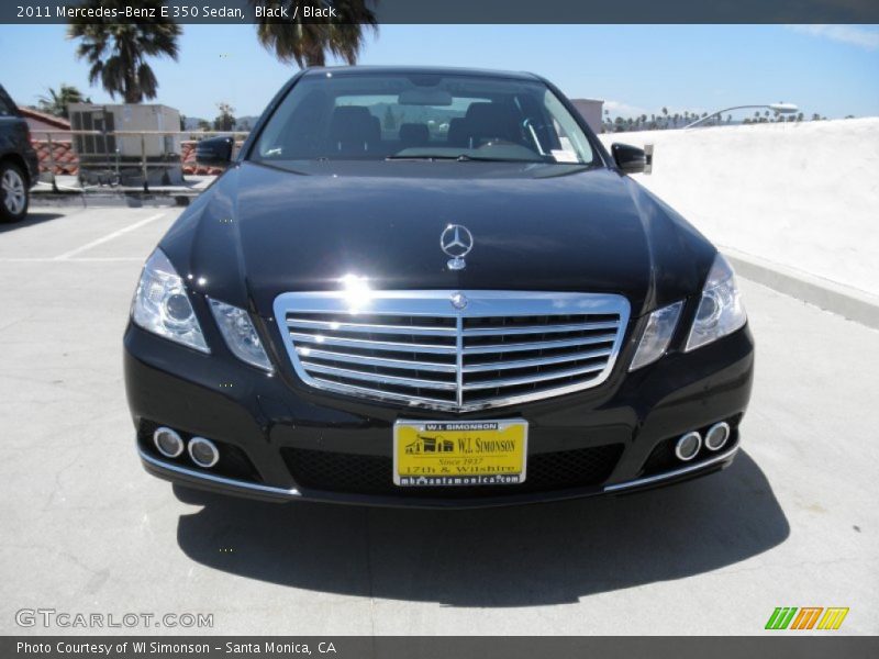 Black / Black 2011 Mercedes-Benz E 350 Sedan