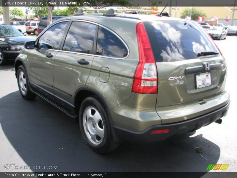 Green Tea Metallic / Ivory 2007 Honda CR-V LX
