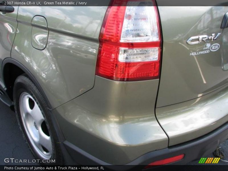 Green Tea Metallic / Ivory 2007 Honda CR-V LX