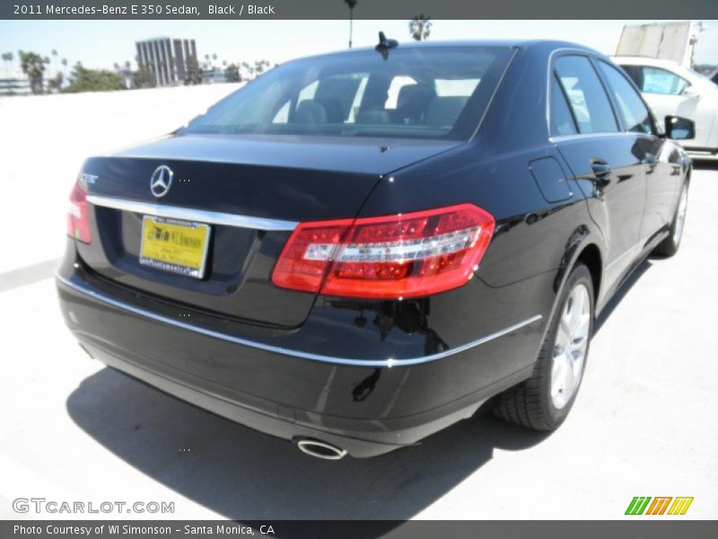 Black / Black 2011 Mercedes-Benz E 350 Sedan