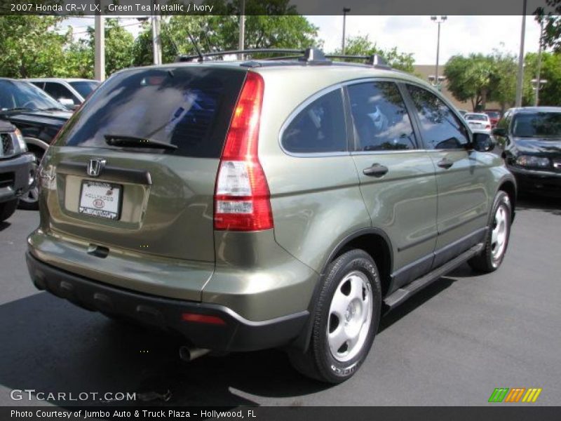 Green Tea Metallic / Ivory 2007 Honda CR-V LX