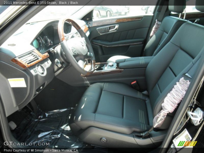 Black / Black 2011 Mercedes-Benz E 350 Sedan