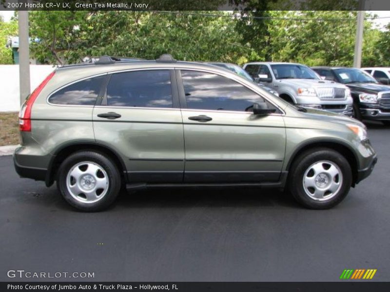 Green Tea Metallic / Ivory 2007 Honda CR-V LX