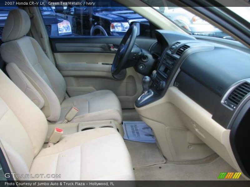 Green Tea Metallic / Ivory 2007 Honda CR-V LX