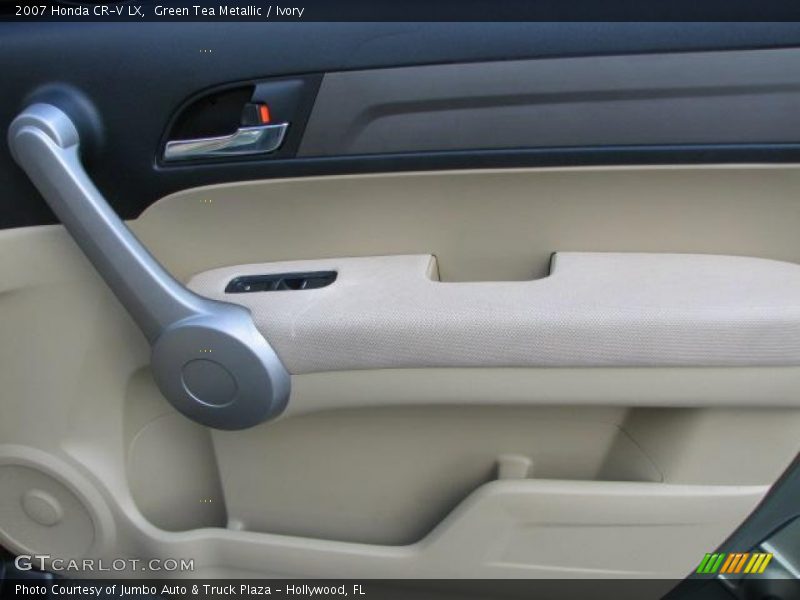 Green Tea Metallic / Ivory 2007 Honda CR-V LX