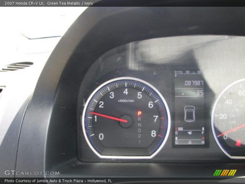 Green Tea Metallic / Ivory 2007 Honda CR-V LX