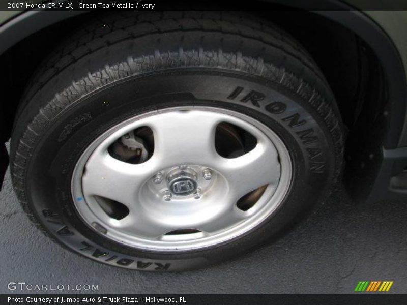 Green Tea Metallic / Ivory 2007 Honda CR-V LX