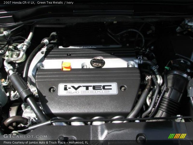 Green Tea Metallic / Ivory 2007 Honda CR-V LX