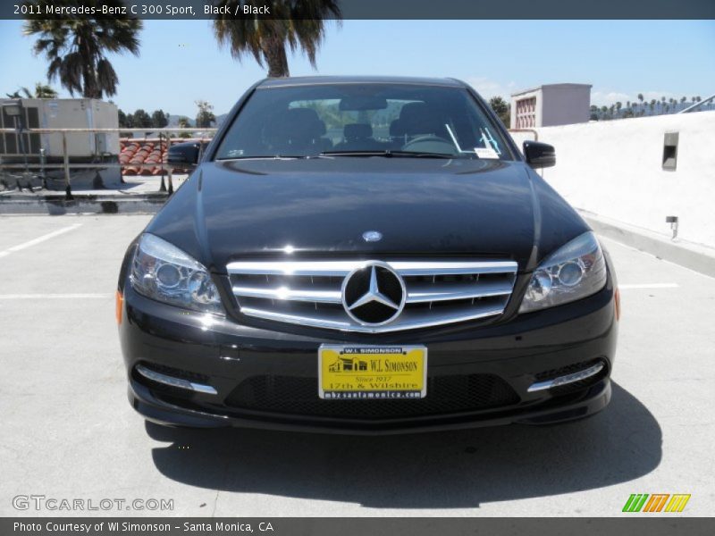 Black / Black 2011 Mercedes-Benz C 300 Sport