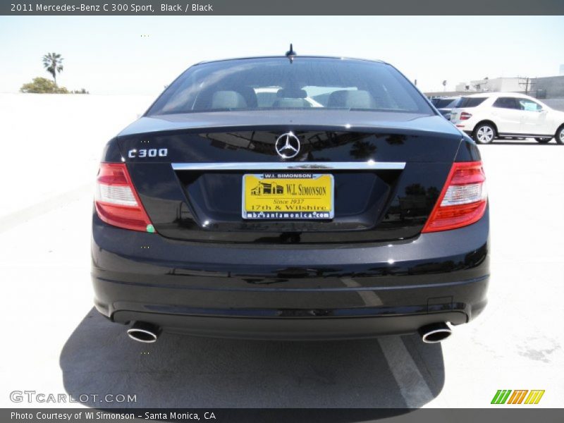 Black / Black 2011 Mercedes-Benz C 300 Sport