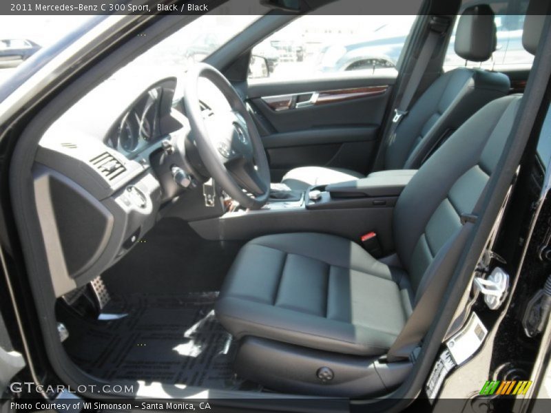 Black / Black 2011 Mercedes-Benz C 300 Sport