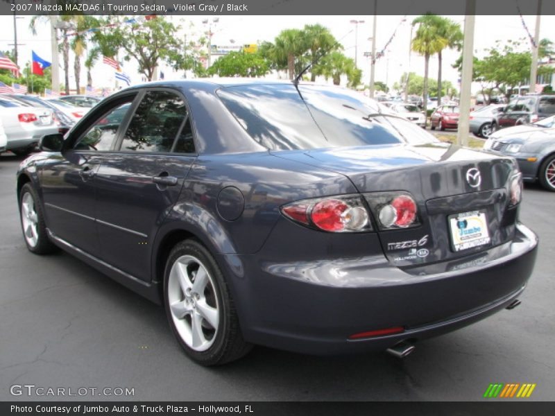 Violet Gray / Black 2007 Mazda MAZDA6 i Touring Sedan