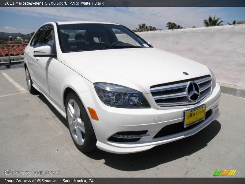 Arctic White / Black 2011 Mercedes-Benz C 300 Sport