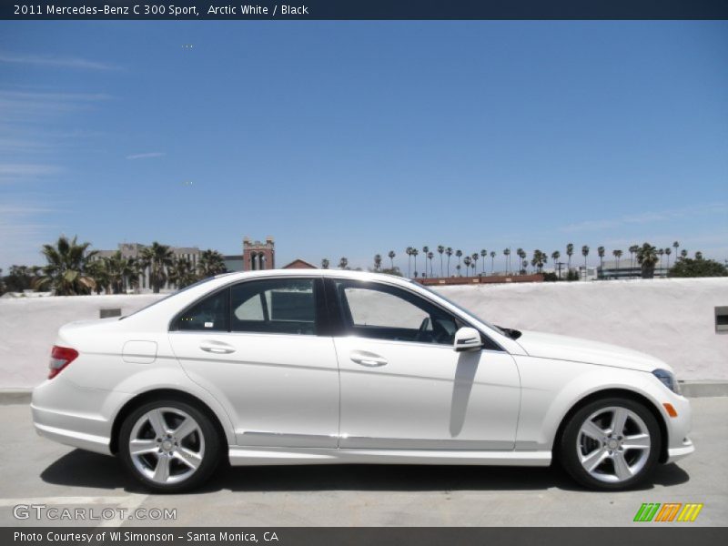 Arctic White / Black 2011 Mercedes-Benz C 300 Sport