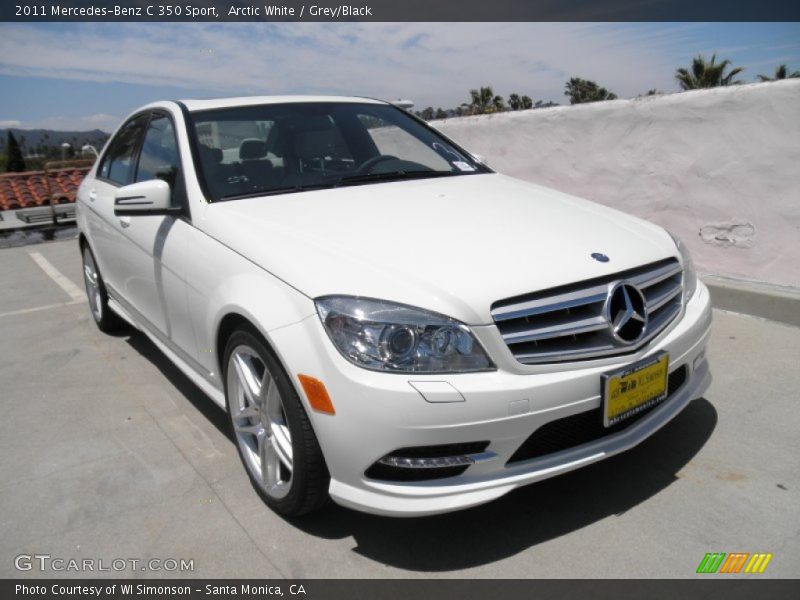 Arctic White / Grey/Black 2011 Mercedes-Benz C 350 Sport