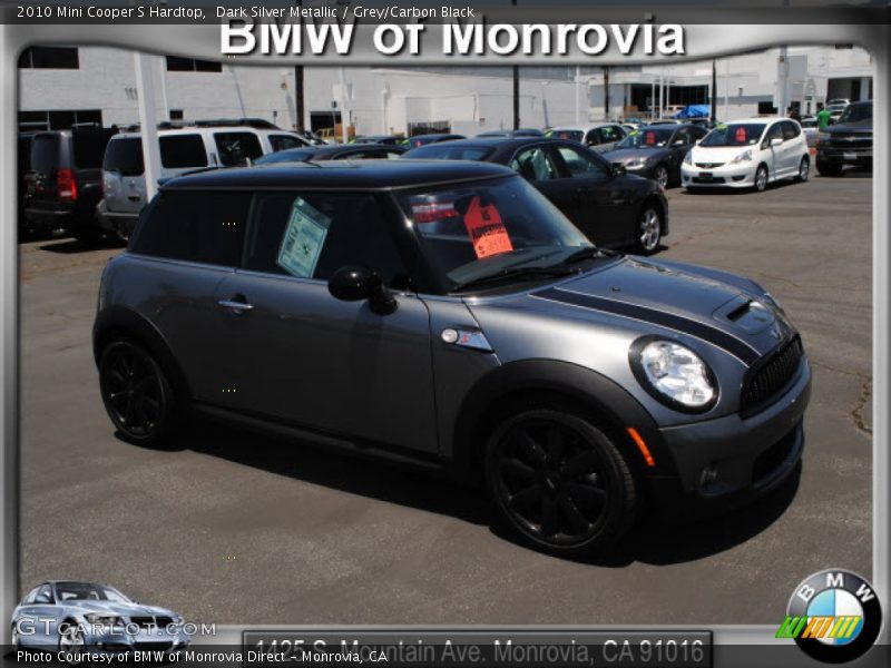 Dark Silver Metallic / Grey/Carbon Black 2010 Mini Cooper S Hardtop