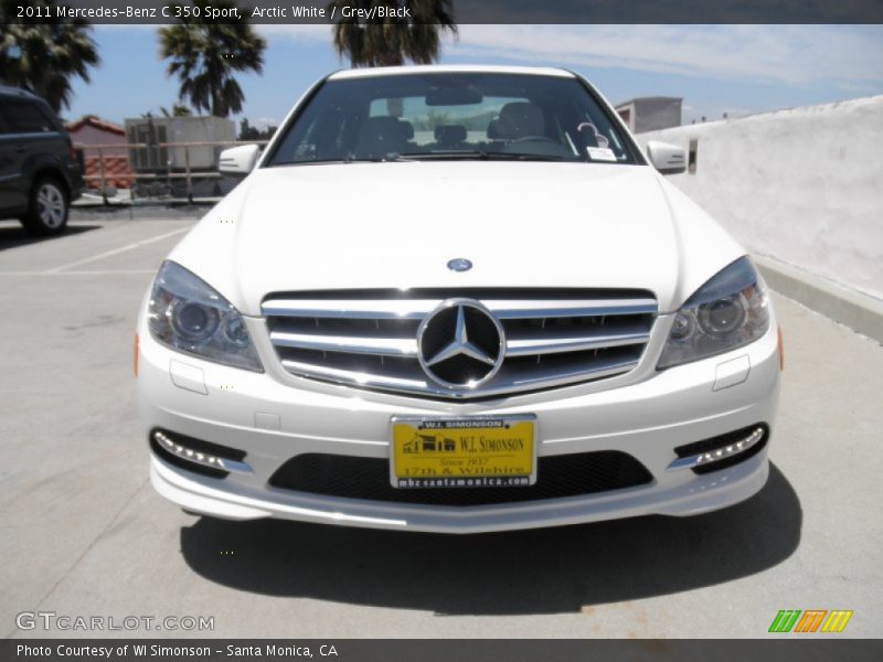 Arctic White / Grey/Black 2011 Mercedes-Benz C 350 Sport