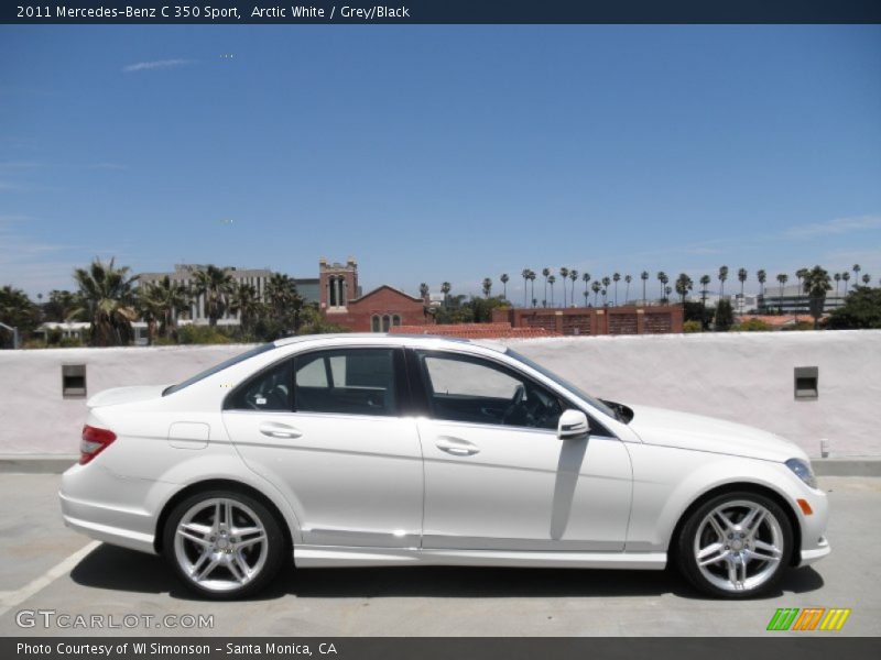Arctic White / Grey/Black 2011 Mercedes-Benz C 350 Sport