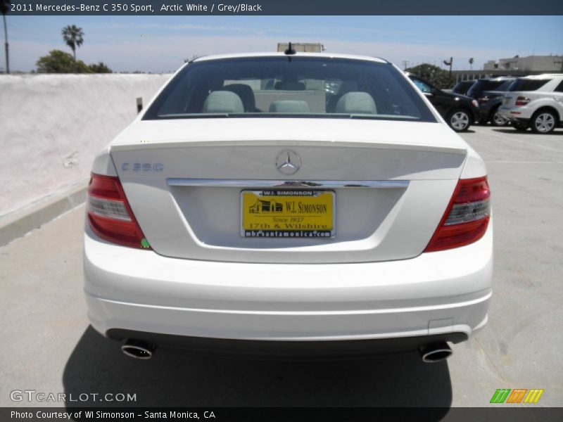 Arctic White / Grey/Black 2011 Mercedes-Benz C 350 Sport