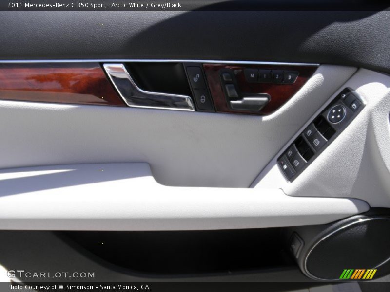 Arctic White / Grey/Black 2011 Mercedes-Benz C 350 Sport