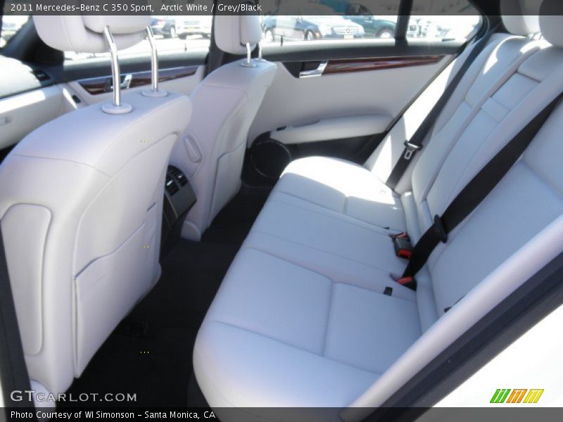 Arctic White / Grey/Black 2011 Mercedes-Benz C 350 Sport