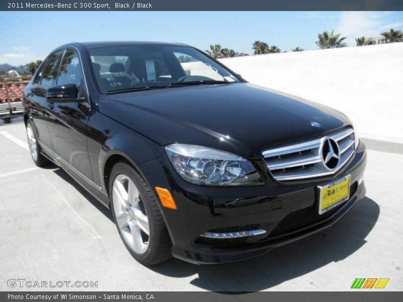 Black / Black 2011 Mercedes-Benz C 300 Sport