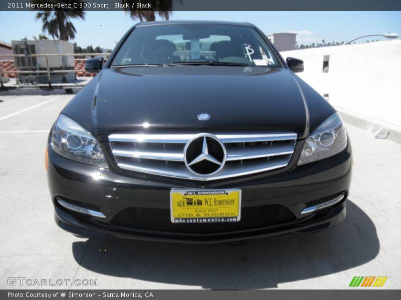 Black / Black 2011 Mercedes-Benz C 300 Sport
