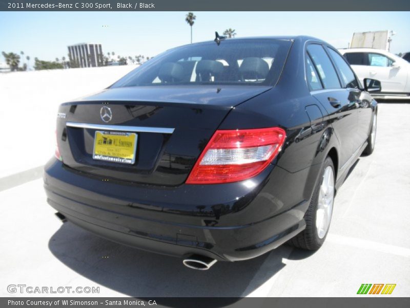 Black / Black 2011 Mercedes-Benz C 300 Sport