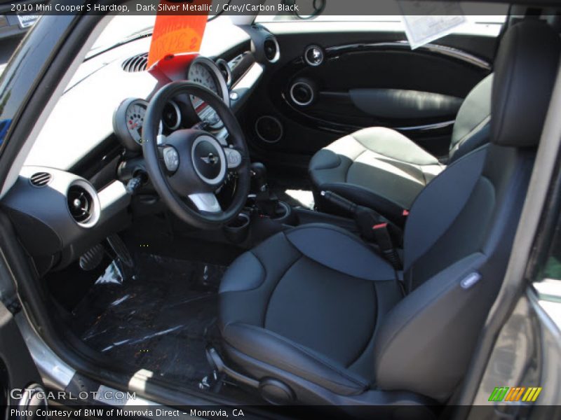 Dark Silver Metallic / Grey/Carbon Black 2010 Mini Cooper S Hardtop