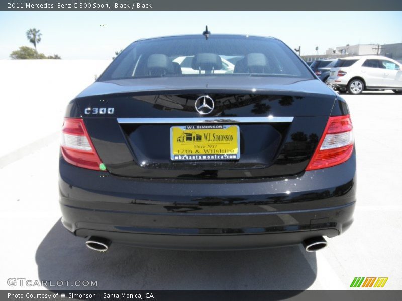 Black / Black 2011 Mercedes-Benz C 300 Sport