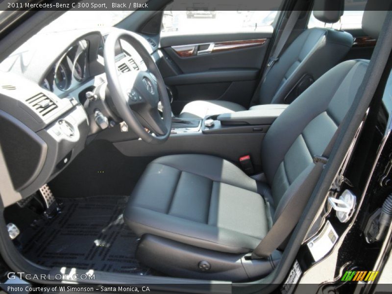 Black / Black 2011 Mercedes-Benz C 300 Sport