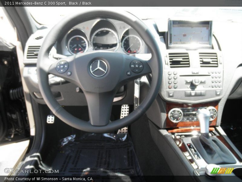 Black / Black 2011 Mercedes-Benz C 300 Sport