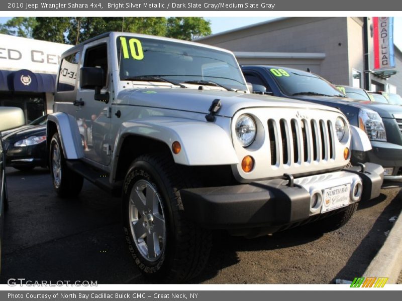 Bright Silver Metallic / Dark Slate Gray/Medium Slate Gray 2010 Jeep Wrangler Sahara 4x4
