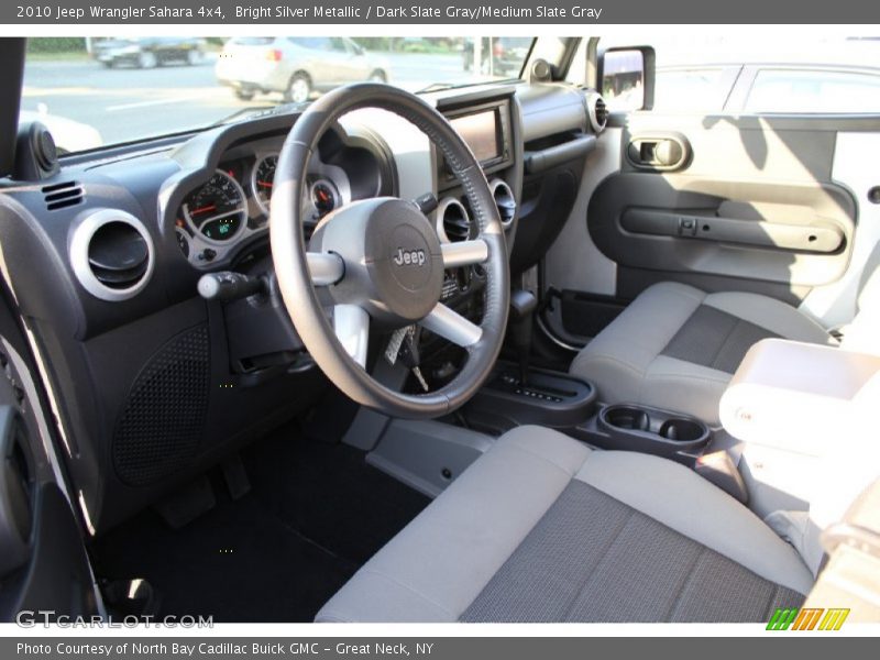 Bright Silver Metallic / Dark Slate Gray/Medium Slate Gray 2010 Jeep Wrangler Sahara 4x4