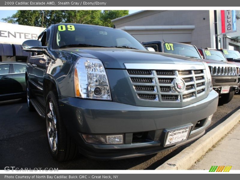 Stealth Gray / Ebony/Ebony 2009 Cadillac Escalade AWD
